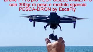 Drone SJRC F11S PESCA ECONOMICO TEST CON 300 Grammi sgancio da pesca per droni ESCAFLY [upl. by Nytsirc]