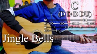 Jingle Bells  Easy Guitar Chords amp Tabs LessonCover Strumming Pattern Progressions [upl. by Nickolai526]