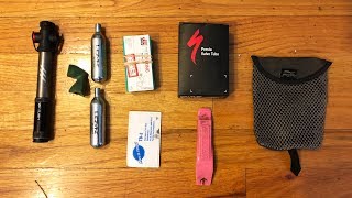 What I Pack For Road Bike Rides  Flat Fix Kit [upl. by Bainter645]