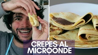 Crêpes al microonde  CUCINA BUTTATA [upl. by Annoj]