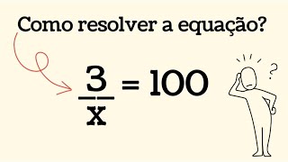 Como resolver equação do 1º grau com fração [upl. by Hanej]