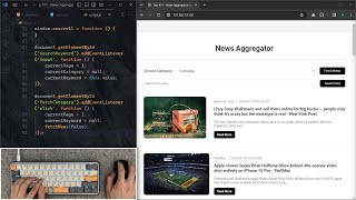 ASMR Programming  News Website With Api in JavaScript  No Talking [upl. by Igor]