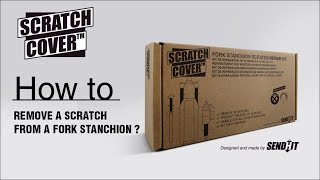 How to remove a scratch on a fork stanchion with Scratch Cover Kit Updated [upl. by Dugan]