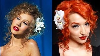 Christina Aguilera Burlesque Hair Tutorial [upl. by Kolnos549]