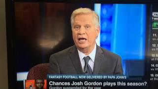 Chris Mortensen talks about Josh Gordon reinstatement on ESPN 2s Fantasy Football Now 972014 [upl. by Suivat]