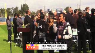 The McClain Sisters peform at MLB Urban Youth Academys Community Day2013mov [upl. by Kcirdet172]