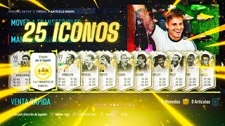 ABRO 25 ICONOS SEGUIDOS EN MI CUENTA Y ME TOCAN BOMBAZOS  FIFA 22 [upl. by Searcy]