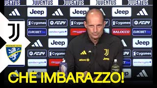 “SPERO DI INDOVINARE LA FORMAZIONE”  DICHIARAZIONI ALLEGRI SENZA SENSO PRE JUVENTUSFROSINONE [upl. by Festus734]