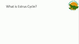 Estrus Cycle in Dairy Animals [upl. by Jamille]