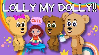 🎵 LA LA LOLLY Fun SingAlong Adventure with My DOLLY 🎶  Kids Animated Cartoon Song  JBBearz [upl. by Nac]