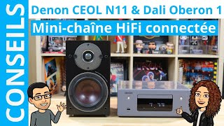 Test chaine HiFi Denon CEOL N11 et enceintes bibliothèques Dali Oberon 1 [upl. by Tiffany761]