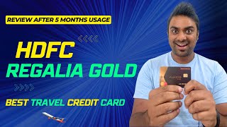 HDFC Regalia Gold Credit Card  Review after 5 months of Usage [upl. by Scoter392]