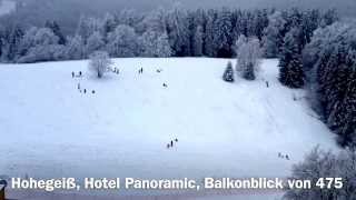 Rodeln im Harz vor dem Panoramic Hotel Hohegeiß [upl. by Gates]