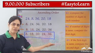 Learn Maths Ascending Order amp Descending Order  Ascending amp Descending Order For Class One [upl. by Eddi]