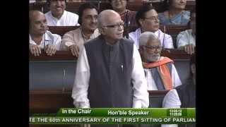 60th Anniversary of the first Sitting of Parliament Sh Lal Krishna Advani 13052012 [upl. by Eked948]