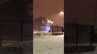 Lidl in citywest getting smashed up by a robbed digger [upl. by Ecnarf593]