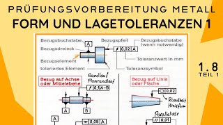 WAS SIND FORM UND LAGETOLERANZEN   EINFACH ERKLÄRT  ✅ 💯  AUSBILDUNG  STUDIUM  METALL [upl. by Ibba706]