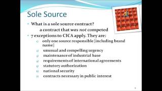 Sole Source and Brand Name Justification [upl. by Cordell923]