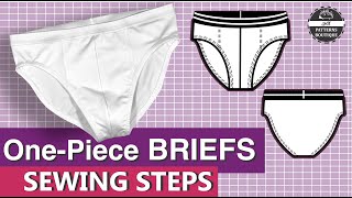 Classic BRIEFS for Men DIY  Sewing Steps  Complete Sew Along  PDF Patterns Boutique [upl. by Chandos645]