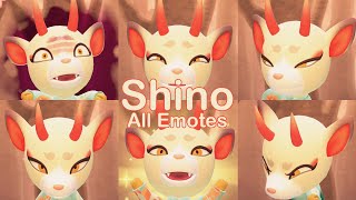 【Animal Crossing New Horizons】Shino All Emote Reactions [upl. by Kaplan550]