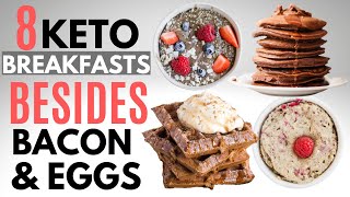 Keto Breakfast Recipes THAT ARENT Bacon amp Eggs  Egg free amp Dairy free options [upl. by Nimref]