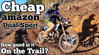 Amazon Ultra light dual sport X Pro Storm 150 DLX trail ride review [upl. by Anabal714]