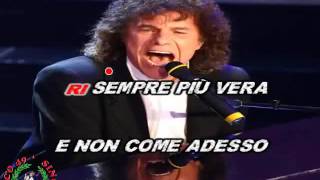 Riccardo Cocciante A MANO A MANO  by FRANCO49 KARAOKE [upl. by Wack]