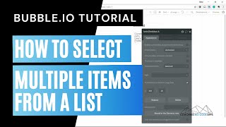 Bubbleio Tutorial How to Select Multiple Items From a List [upl. by Packton]