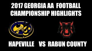 HAPEVILLE DID IT  NOW GEORGIA 2A CHAMPS [upl. by Wack]