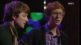 Kings of Convenience sing quot2425quot live [upl. by Eidnam]