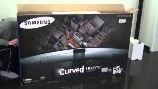 Samsung UE65 HU 8590 Curved UHD TV 3600€  Unboxing [upl. by Sualocin]