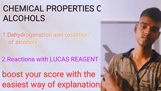 dehydrogenation and OXIDATION of alcohols 12th CBSE ISC CUET UP BOARD [upl. by Tuddor]