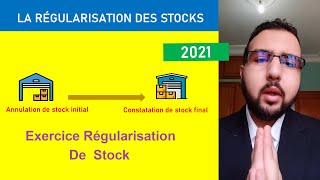 Exercice Régularisation de Stock  annulation stock initial constatation stock final [upl. by Anirret327]