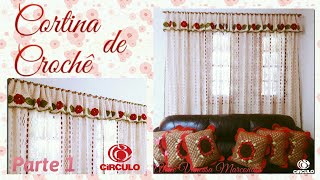 🌷 Cortina de Crochê 12  Por Vanessa Marcondes [upl. by Elletsyrc]