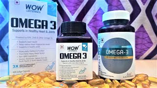 WOW Omega 3 Review  WOW Omega 3 Vs HealthKart Omega 3 [upl. by Hansiain]