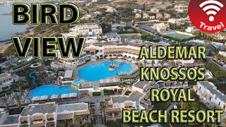 Aldemar Knossos Royal Beach Resort  Bird view [upl. by Yemaj880]