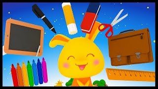 Les fournitures scolaires  Dessins animés et chansons sur lécole  Titounis Découverte [upl. by Gyimah]