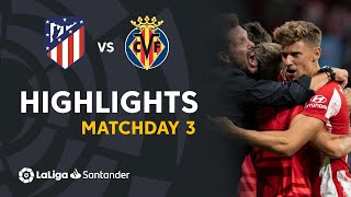 Resumen de Atlético de Madrid vs Villarreal CF 22 [upl. by Aime]