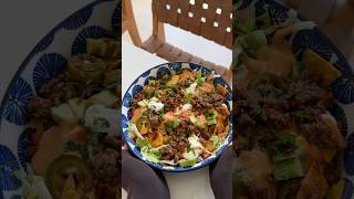 tacos but make it a SALAD 🌮🥗 recipe food [upl. by Davy]