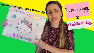 The Creme Shop X Hello Kitty Advent Calendar 2023 unboxing [upl. by Doownelg983]