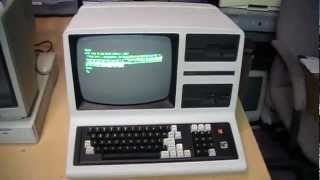 Tandy TRS80 Model 4D computer overview amp software [upl. by Stromberg]