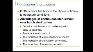 Continous Sterilization [upl. by Cheri]