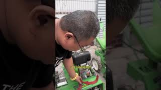 Big double rotary tillage weeder11h ago tillage machine lawn mower ditching machine viralvideo [upl. by Naashom]