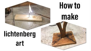 How to make lichtenberg art using old microwaves 2 more detail [upl. by Tankoos]