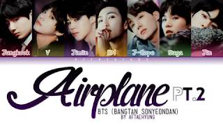 BTS 방탄소년단  Airplane pt2 Color Coded LyricsHanRomEng [upl. by Blessington]