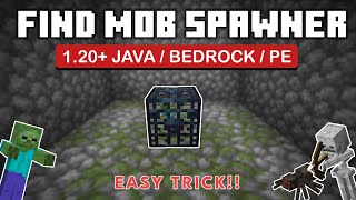 How to Find Mob SpawnerDungeons in Minecraft 120BEDROCKJAVAPE [upl. by Aehtna]