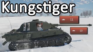 Kungstiger quotNorthern Kingquot Battle Pass reward  AB gameplay War Thunder [upl. by Trebloc190]