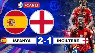 İspanya 21 İngiltere ŞAMPİYON İSPANYA  Euro 2024 Final Maçı Canlı Yayını [upl. by Aioj]