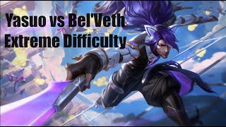 YASUO vs Belveth  Swarm Extreme Difficulty  League of Legends PVE [upl. by Airret]