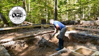 Building a Genuine Off Grid Log Cabin  Root Cellar and Foundation  Ep 2 [upl. by Chouest]